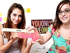 Sexy as hell skinny blonde penetrated in front of her stepsister