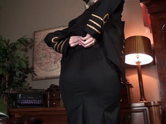 Rubia, Madres para coger, Natural, Bragas, Coño, Afeitado, Medias largas, Uniforme