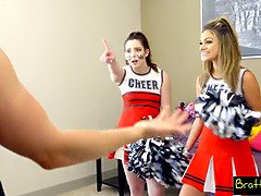 Blonde, Attrapée, Pom pom girl, Éjaculation interne, Petite femme, Maigrichonne, Adolescente, Uniforme