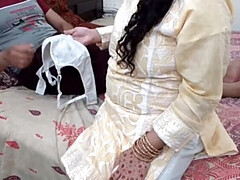 Stepmom QueenbeautyQB Enters Stepson's Room Suddenly For Cleaning And Hardcore Sex