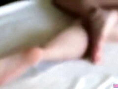 Asiatique, Gros seins, Bisexuelle, Sucer une bite, Couple, Interracial, Coréenne, Petite femme