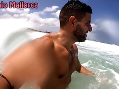 Having Fun On A Nudist Beach With La Round Ass Italian Cherry