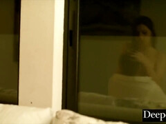 Grosser arsch, Grosse titten, Blasen, Paar, Kehlenfick, Hd, Hotel, Natürlichen titten