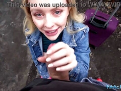 Gros cul, Blonde, Sucer une bite, Britannique, Hd, Orgasme, Public, Criant