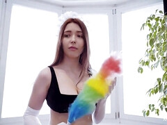 Красотки, Большая жопа, Грудастые, Служанка, Натуральные сиськи, Рыжие, Соло, Сиськи