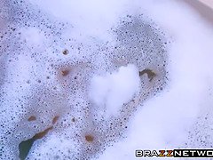 Jillian Janson getting all her holes wedged with a meaty knob