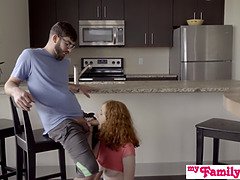 Grosser schwanz, Grosse titten, Blasen, Schwanz, Pov, Rotschopf, Schreiend, Jungendliche (18+)