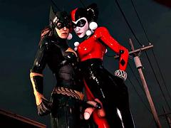 Tridimensionnel, Nana, Grosse bite, Gros seins, Tir de sperme, Lesbienne, Nénés