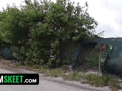 Watch this prison guard dominate and humiliate a hot teen with natural tits in submissive sex