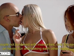 VIXEN Perfect Redhead is Seduced on Vacation by a Couple - Angelika grays