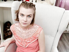 Enthousiasteling, Grote lul, Hondjeshouding, Natuurlijke tieten, Gezichtspunt, Mager, Tiener, Tieten likken