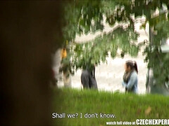 Slutty Teenager Girl Blowing Strangers Dick on Street