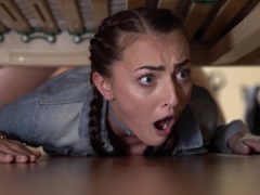 Kont, Grote lul, Blond, Pijpbeurt, Sperma shot, Hondjeshouding, Masturbatie, Trio