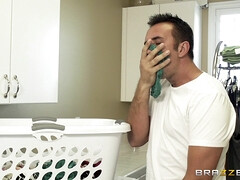 Shayla LaVeaux catches her stepson huffing her wet panties