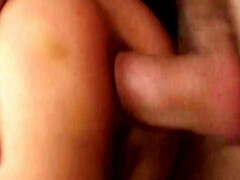 Blonde babe spreads legs for a huge dick in hot threesome action