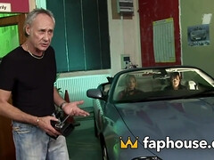 Culo, Mamada, Grupo, Tacones, Lencería, Pelirrojo, Tetas, Mojado