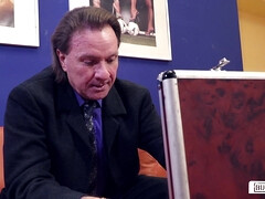 Holly Banks' Sultry Spirit Ignites Passion in German Office