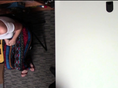 Busty teen thief busted and banged by an old mall cop