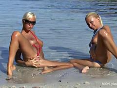 Tussi, Bikini, Blondine, Lesbisch