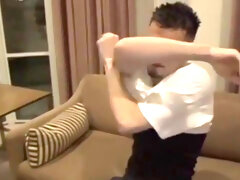 Gavin Jarrett enjoys his solo moment with his boners