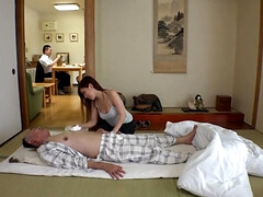 Sexy japanese teen 18+ maid in too short miniskirt exposing her big ass on cam!