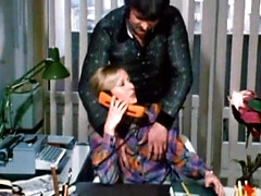 Blonde, Sucer une bite, Queue, Lingerie, Orgie, Rugueux, Plan cul à trois, Rétro ancien