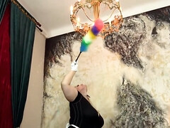 Wohlbeleibte schöne frauen, Milf, Muschi, Erotischer film, Solo, Strümpfe, Spielzeuge, Uniform