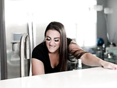 Culo grande, Tetas grandes, Mamada, Morena, Cocina, Lamidas, Coño, Estriptis