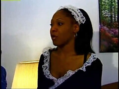 Mamada, Estilo perrito, Ébano, Corridas faciales, Sexo duro, Montar, Medias largas, Uniforme