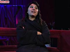 Bitch in stockings get smashed gangbang