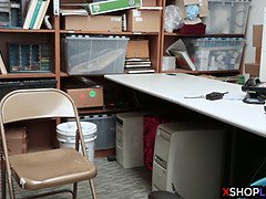 Redhead teen got fucked because she helped a dad thief