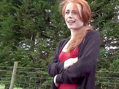 Leie, Blasen, Braunhaarige, Auto, Europäisch, Im freien, Öffentlich