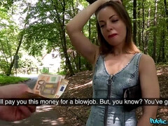 Grosser schwanz, Blasen, Braunhaarige, Kehlenfick, Geld, Öffentlich, Muschi, Jungendliche (18+)