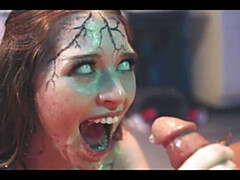 Funny Octavia Red and Anna Claire Clouds - hd scene - Parasited