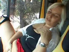 Blond, Auto, Vingeren, Hardcore, Orgasme, Nat, Vrouw, Vrouwwisselen