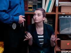 Blond, Pijpbeurt, Gevangen, Hondjeshouding, Handbeurt, Tiener, Tieten likken, Uniformpje