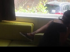 Pijpbeurt, Stel, Hd, Logement, Buiten, Openbaar, Slet, Bekijker