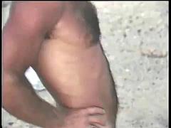 Anaal, Strand, Pijpbeurt, Sperma shot, Hardcore, Prostituee, Roodharige vrouw, Oud