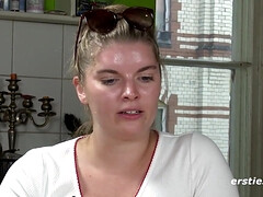 Amateur, Gros cul, Blonde, Doigter, Allemand, Masturbation, Seins naturels, Rasée