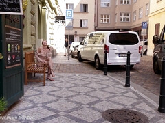 Robe, Érotique, Nue, De plein air, Public, Solo, Nénés, Mouillée