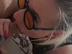 X woman in sexy lingerie and perfect ass gets fucked on the sofa