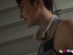 Amateur, Sucer une bite, Tir de sperme, Européenne, Film complet, Public, Réalité, Rousse roux