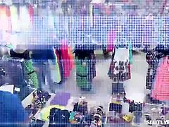 Bruinharig, Hondjeshouding, Sperma in gezicht, Hd, Spijkerbroeken, Natuurlijke tieten, Tiener, Bekijker