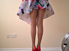 Блондинки, Британки, Фетиш, Нейлон, Трусики, Колготки, Софткор, Под юбкой
