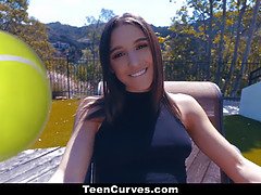 Teencurves - teenage Abella Danger with giant booty polishes big cock