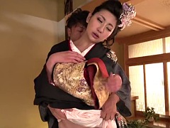 Sakura Kiryus Japanese sex adventure ends with a sweet ass creampie