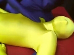 yellow zentai