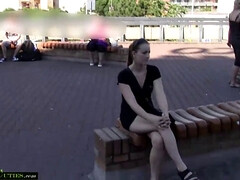 Czech teen babes engage in public masturbation with mallcuties