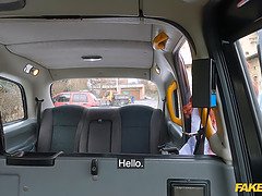 Jupiter jetson's tight red head pussy pounded hard and fast in fake taxi POV
