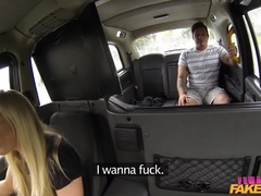 Female Fake Taxi (FakeHub): Stranded Builder Has a Stroke of Luck